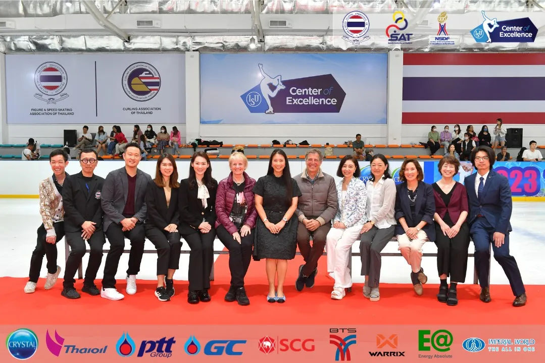 International executive team of ice skate in Thailand Open Figure Skating Trophy 2023.